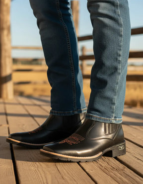 Bota Masculina Country Premium – Couro Natural e Solado Tratorado