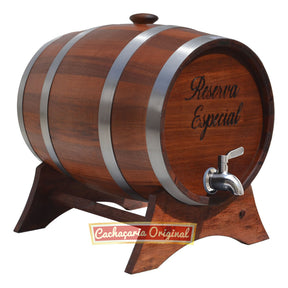 Barril De Jequitibá [20 Litros] Torneira - Aço Inox (Personalizamos seu nome)